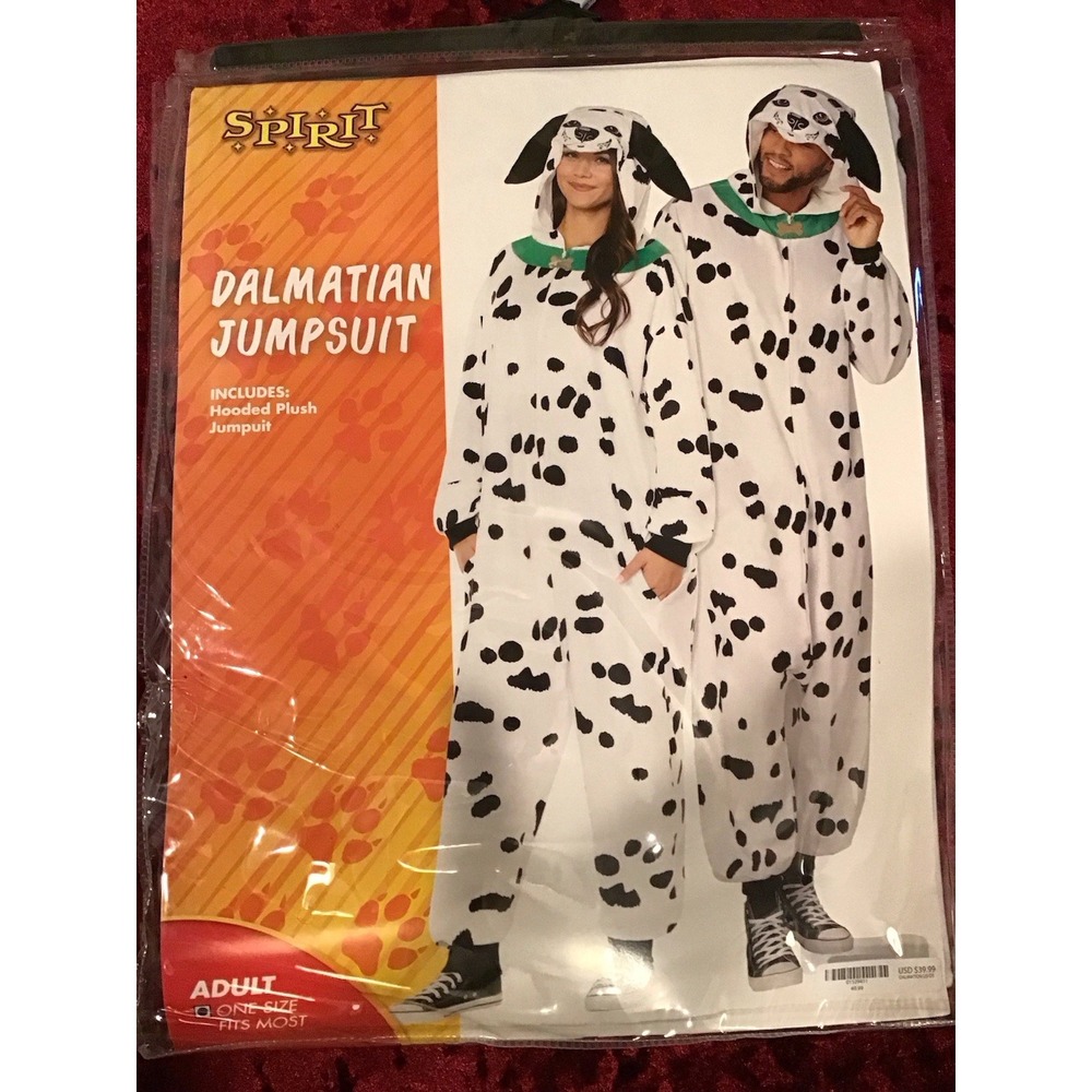 Dalmatians - Jumpsuit Adult One Size- Cosplay Costume  NEW